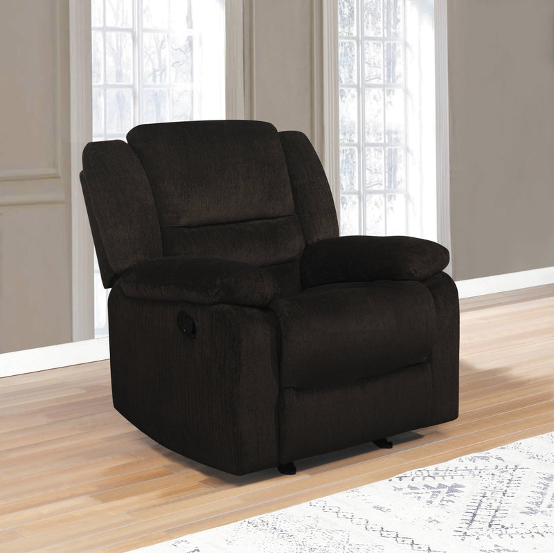 Gordon - Chocolate - Glider Recliner - Ornate Home