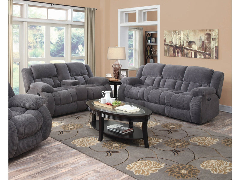 Weissman - Grey - 2pc Motion Living Room Set - Ornate Home