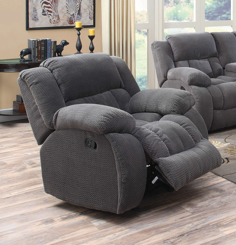 Weissman - Charcoal - Glider Recliner - Ornate Home