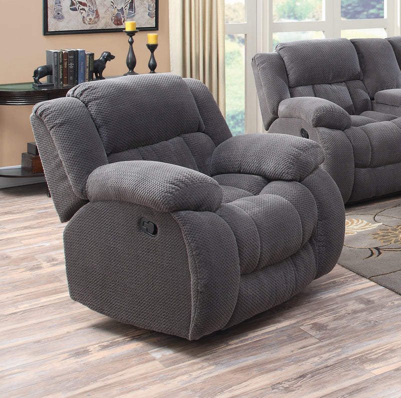 Weissman - Charcoal - Glider Recliner - Ornate Home