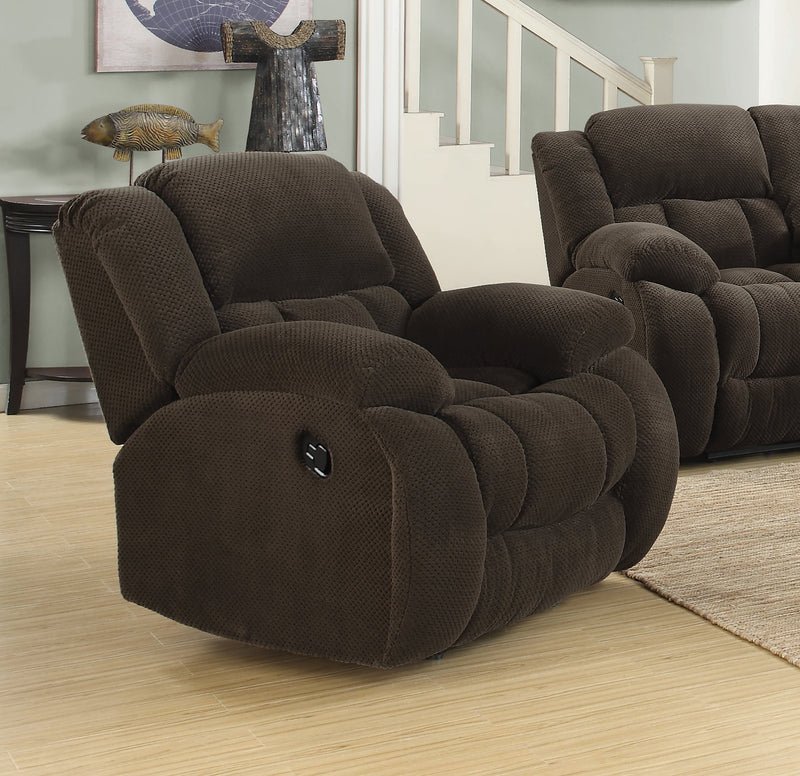 Weissman - Brown - Glider Recliner - Ornate Home