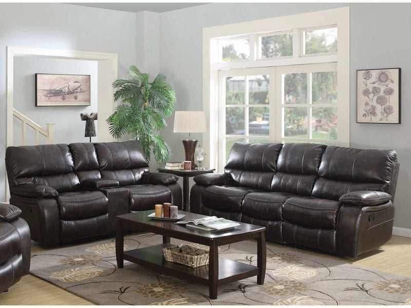 Willemse - Dark brown - 2pc Motion Living Room Set - Ornate Home