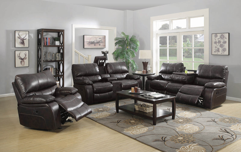 Willemse - Dark brown - Motion Loveseat - Ornate Home