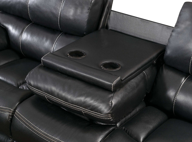 Willemse - Black - Motion Loveseat - Ornate Home