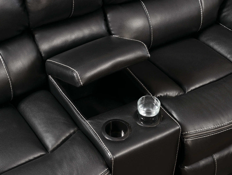 Willemse - Black - Motion Loveseat - Ornate Home