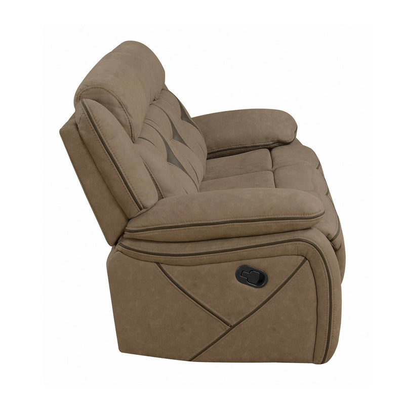 Higgins - Tan - Glider Recliner - Ornate Home