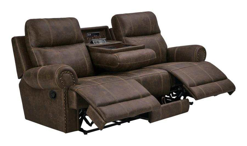 Brixton - Buckskin Brown - Motion Sofa w/ Cup Holders - Ornate Home