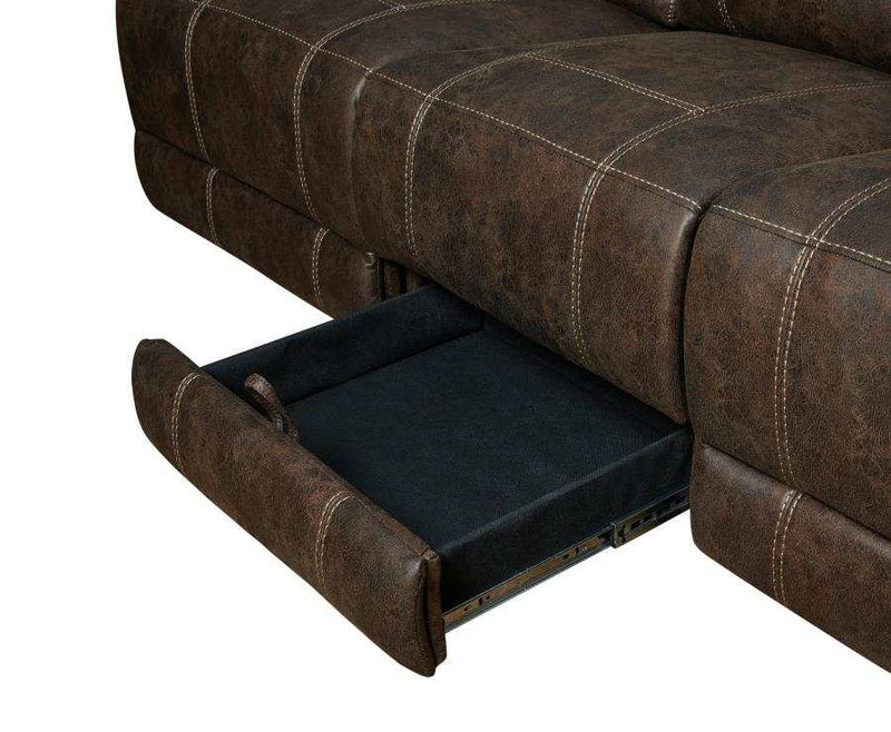 Brixton - Buckskin Brown - Motion Sofa w/ Cup Holders - Ornate Home