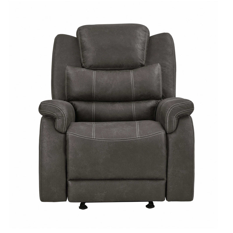 Wyatt - Grey -  Glider Recliner - Ornate Home