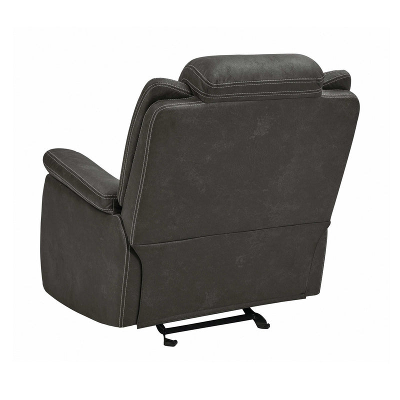 Wyatt - Grey -  Glider Recliner - Ornate Home