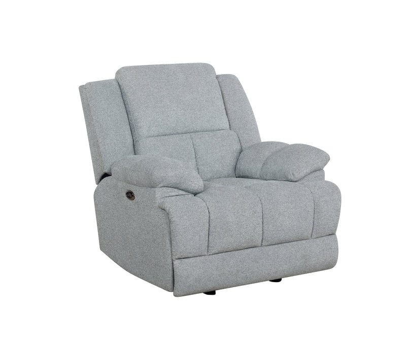 Waterbury - Grey - Power Glider Recliner - Ornate Home