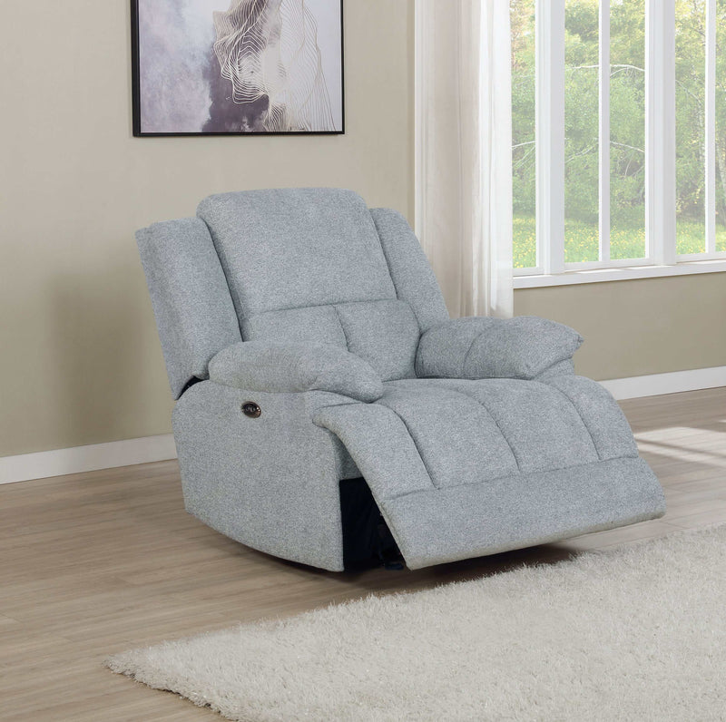 Waterbury - Grey - Power Glider Recliner - Ornate Home