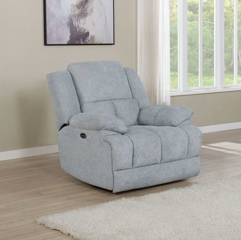 Waterbury - Grey - Power Glider Recliner - Ornate Home