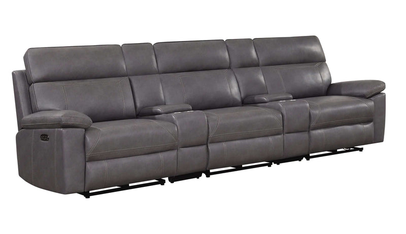 Albany - Grey - Power Reclining Seat Sofa - Ornate Home