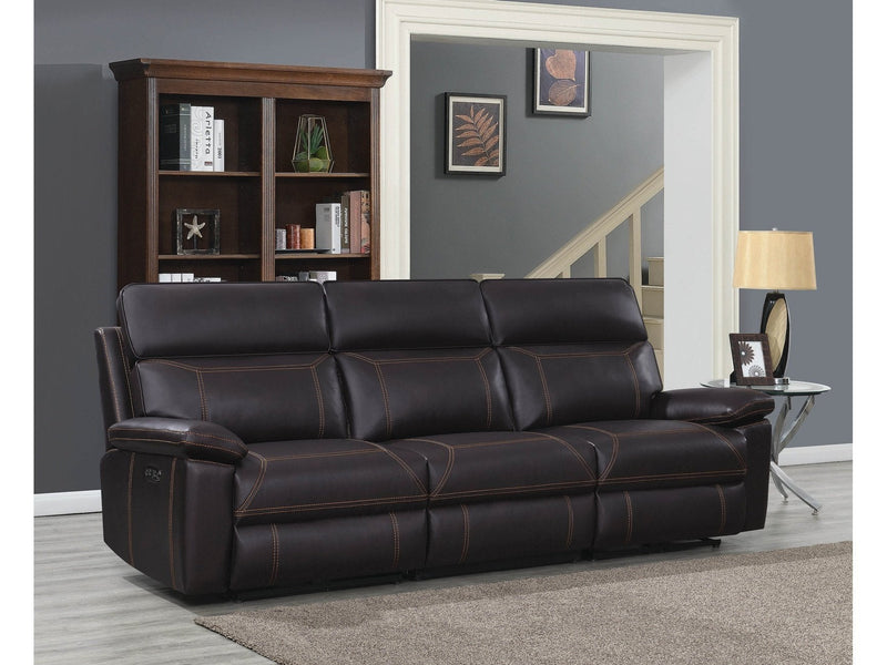 Albany - Brown - Power Reclining Seat Sofa - Ornate Home