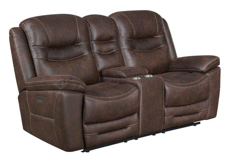 Hemer - Chocolate - Power^2 Loveseat - Ornate Home