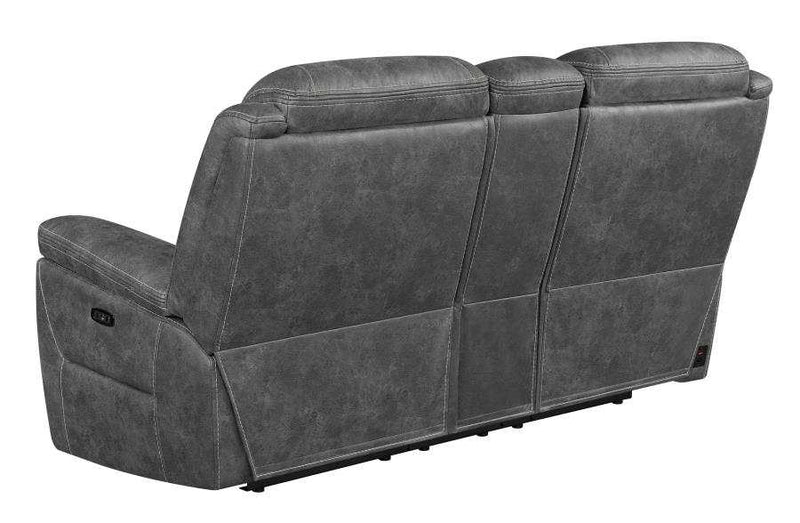 Hemer - Dark Grey - Power^2 Loveseat - Ornate Home