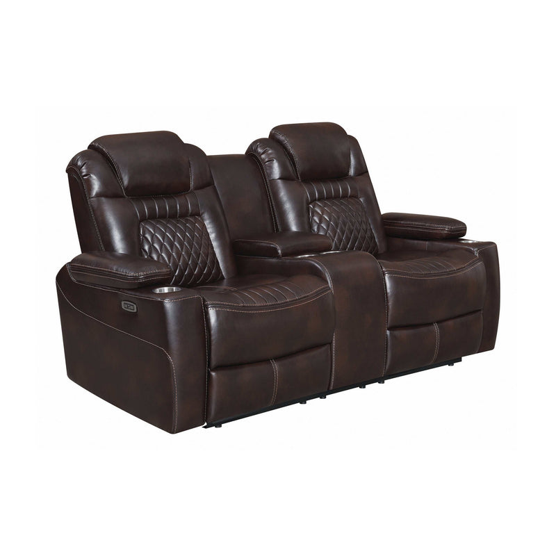 Korbach - Espresso - Power^2 Loveseat - Ornate Home