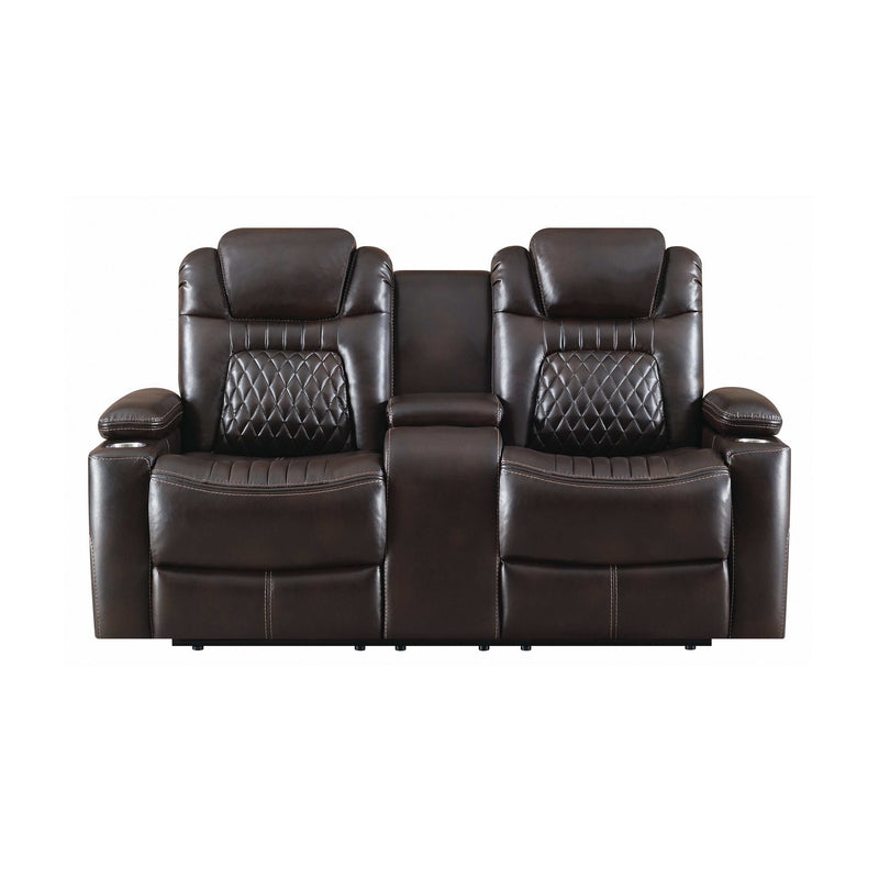 Korbach - Espresso - Power^2 Loveseat - Ornate Home