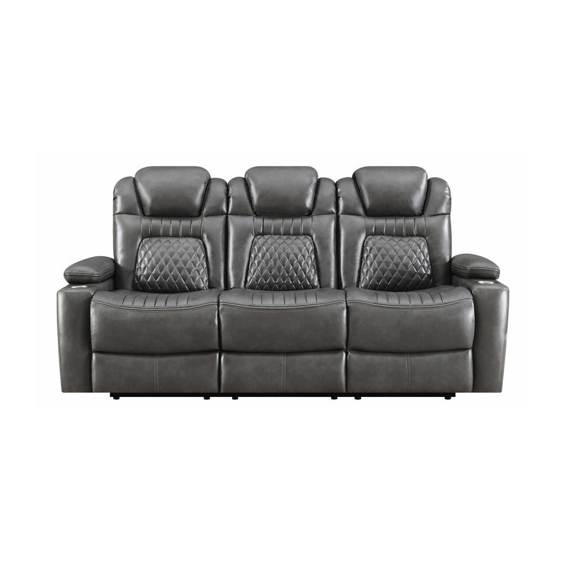 Korbach - Charcoal - Power^2 Sofa - Ornate Home