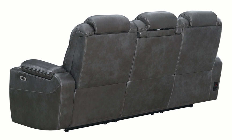 Korbach - Charcoal - Power^2 Sofa - Ornate Home