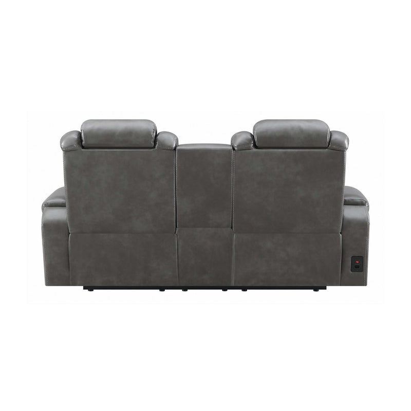 Korbach - Charcoal - Power^2 Loveseat - Ornate Home