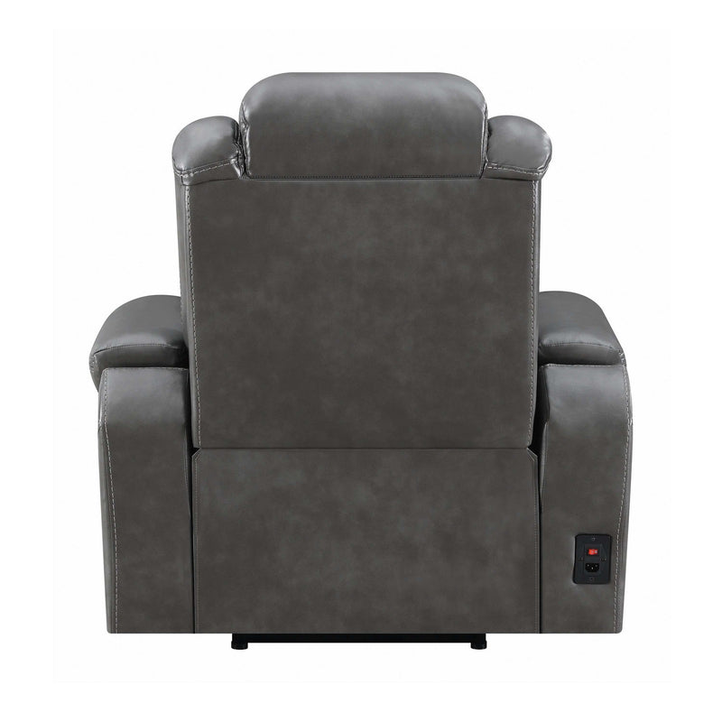 Korbach - Charcoal - Power^2 Recliner - Ornate Home