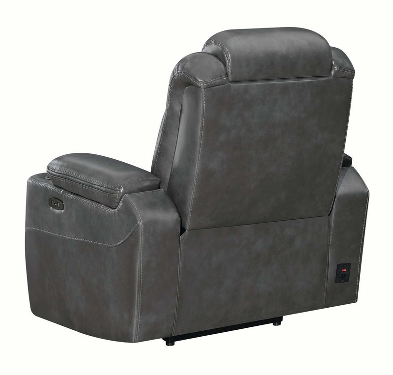 Korbach - Charcoal - Power^2 Recliner - Ornate Home