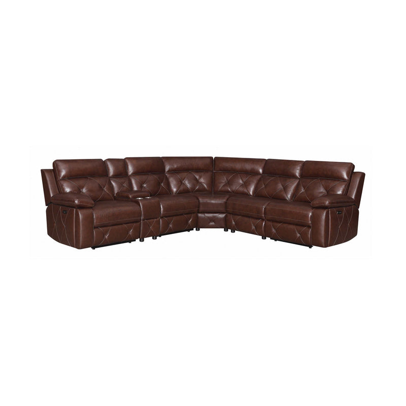 Chester - Chocolate - 6pc Power^2 Sectional - Ornate Home