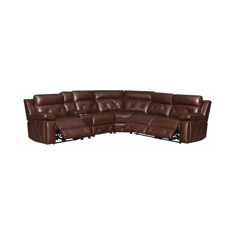 Chester - Chocolate - 6pc Power^2 Sectional - Ornate Home