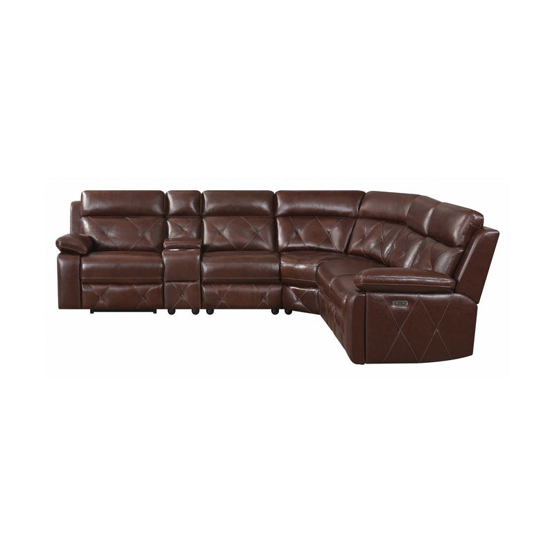 Chester - Chocolate - 6pc Power^2 Sectional - Ornate Home