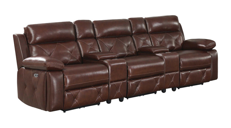 Chester - Chocolate - Power Reclining  Sofa - Ornate Home