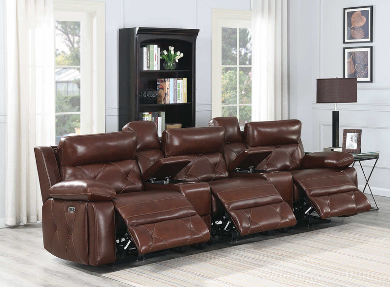 Chester - Chocolate - Power Reclining  Sofa - Ornate Home