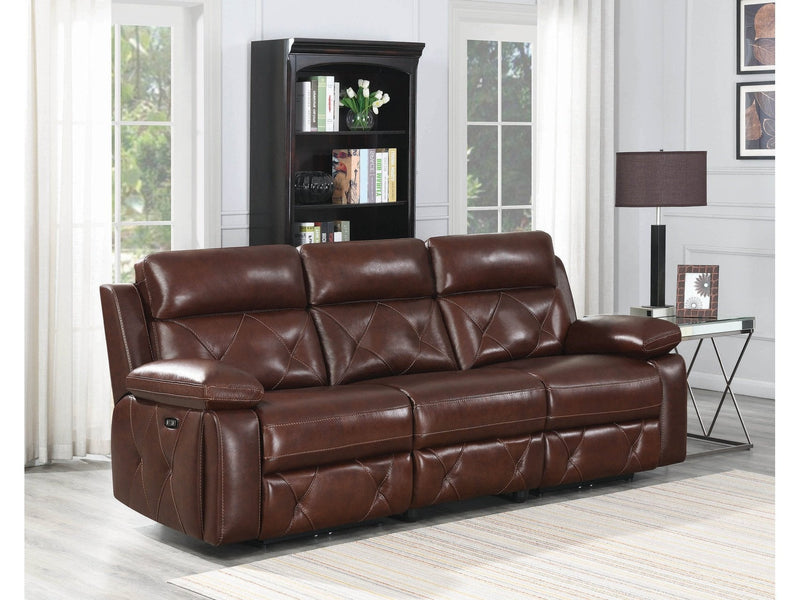 Chester - Chocolate - Power Reclining  Sofa - Ornate Home