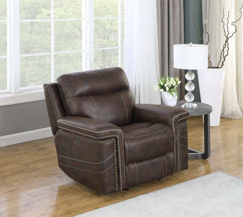 Wixom - Brown - Power^2 Glider Recliner - Ornate Home