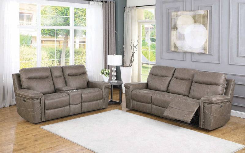 Wixom - Taupe - Power^2 Sofa - Ornate Home