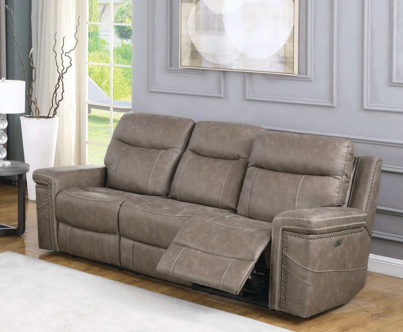 Wixom - Taupe - Power^2 Sofa - Ornate Home