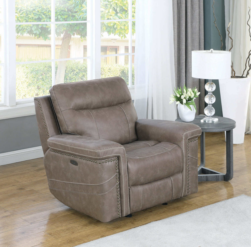 Wixom - Taupe - Power^2 Glider Recliner - Ornate Home