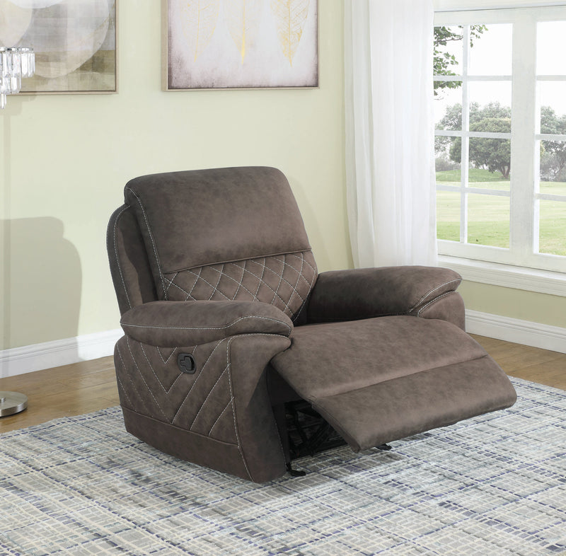 Variel - Taupe - Glider Recliner - Ornate Home