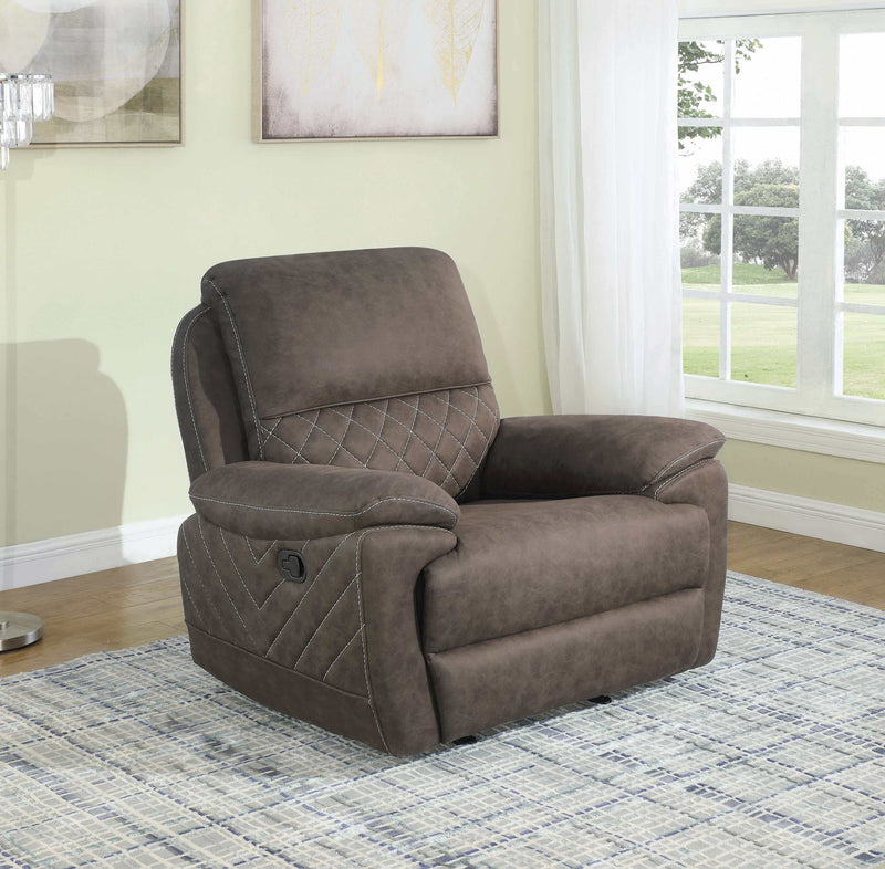 Variel - Taupe - Glider Recliner - Ornate Home