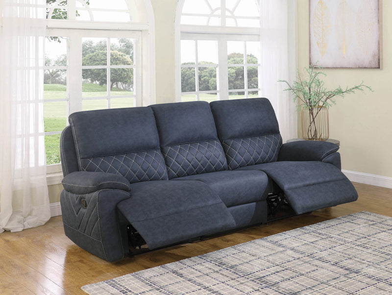 Variel - Blue -  Motion Sofa - Ornate Home