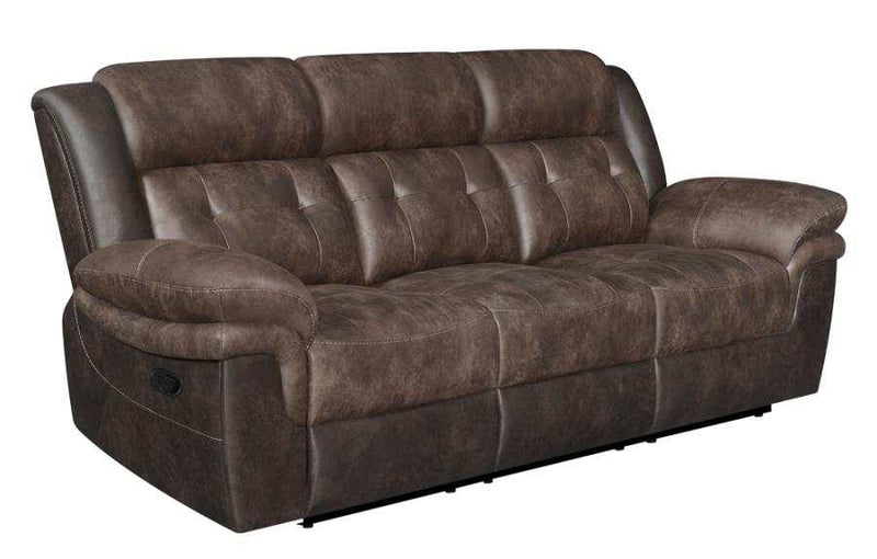 Saybrook - Chocolate & Dark Brown - Motion Sofa - Ornate Home