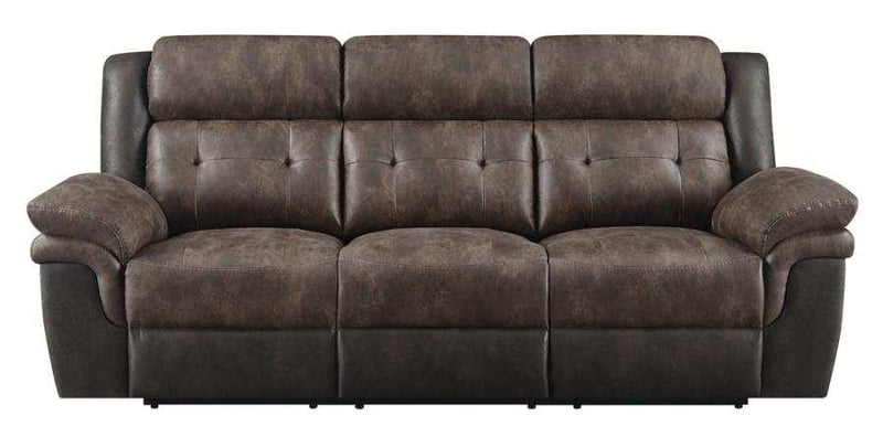 Saybrook - Chocolate & Dark Brown - Motion Sofa - Ornate Home