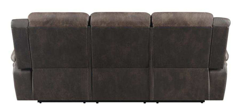 Saybrook - Chocolate & Dark Brown - Motion Sofa - Ornate Home