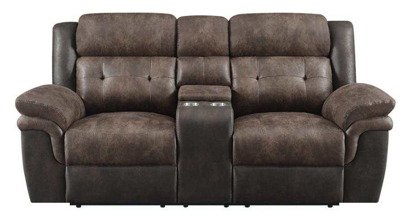 Saybrook - Chocolate & Dark Brown - Power Loveseat - Ornate Home