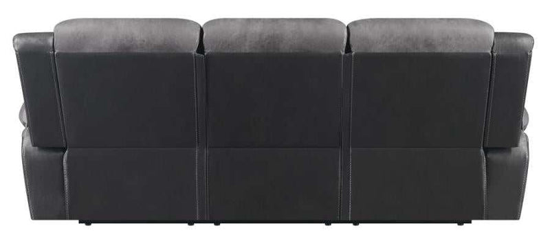 Saybrook - Charcoal & Black - Motion Sofa - Ornate Home