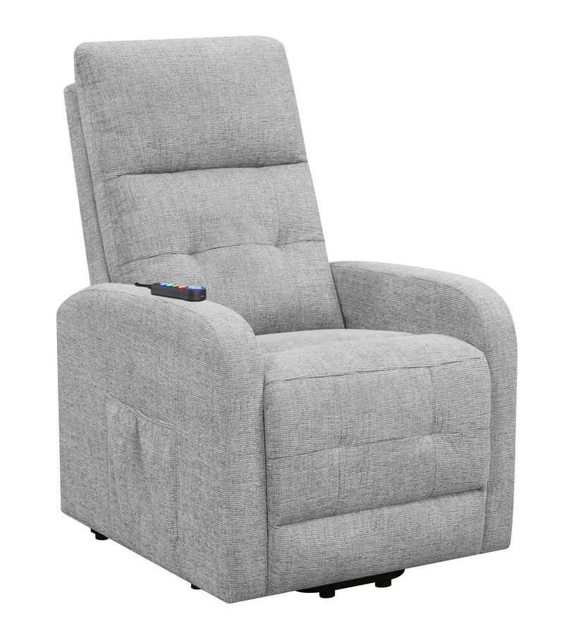 Piotr - Grey - Power Lift Recliner - Ornate Home