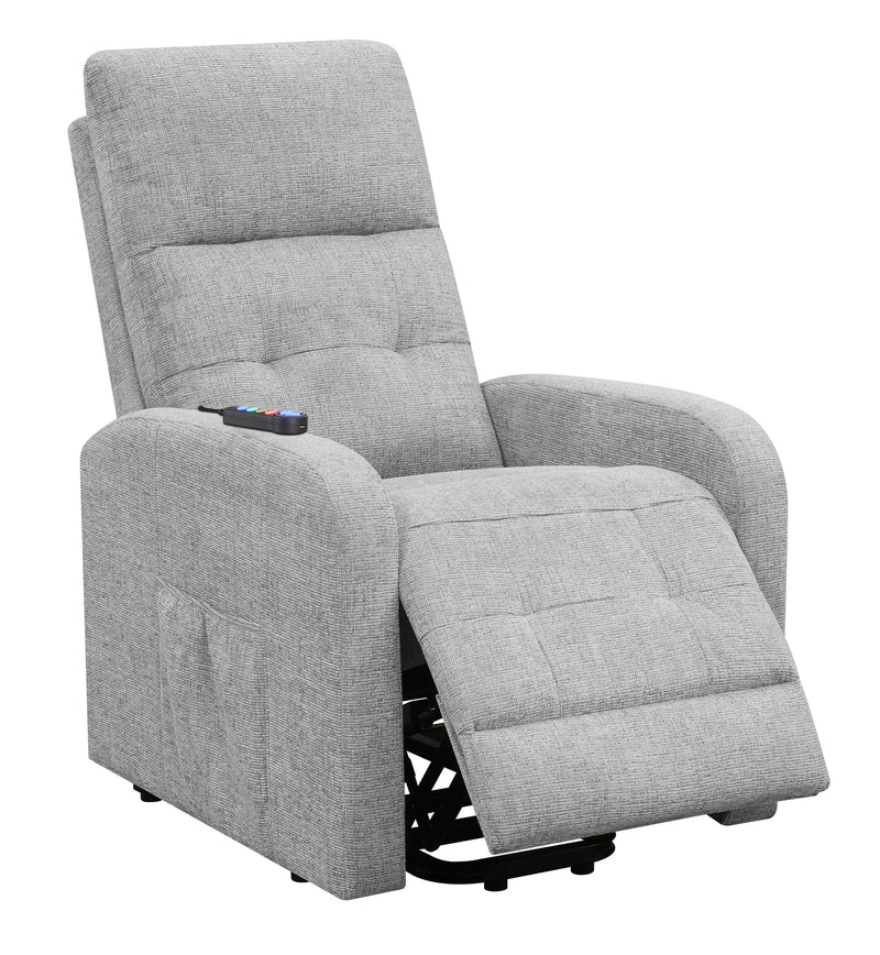 Piotr - Grey - Power Lift Recliner - Ornate Home