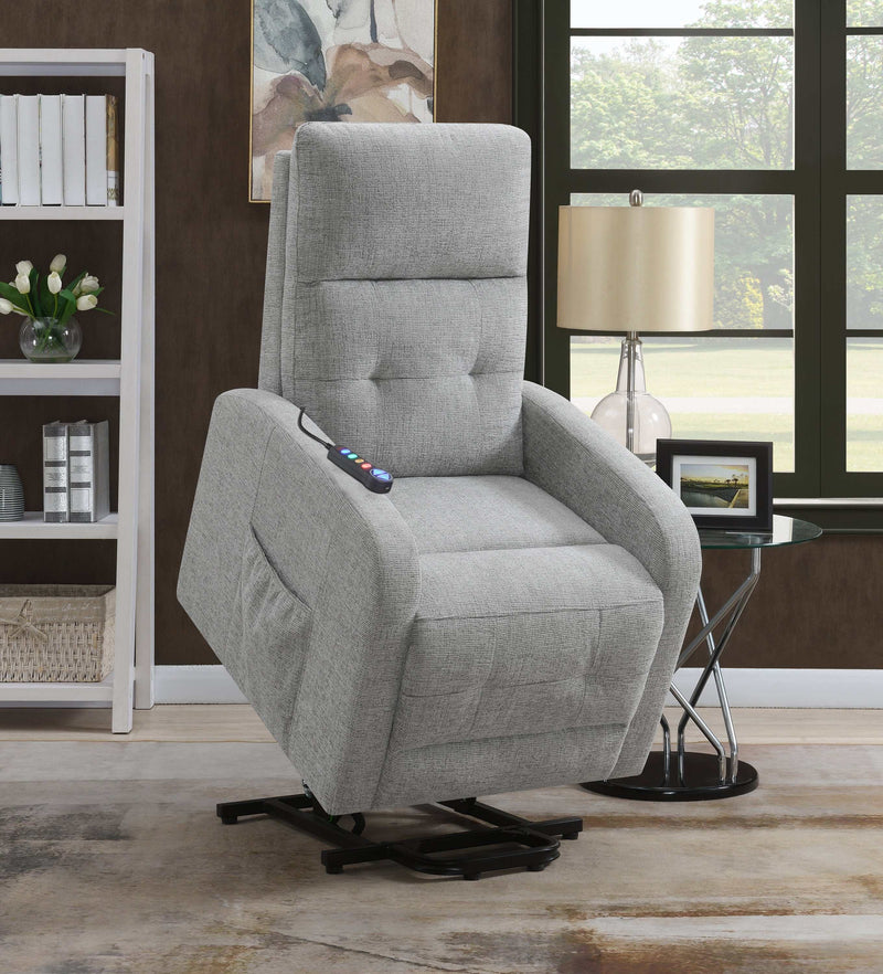 Piotr - Grey - Power Lift Recliner - Ornate Home