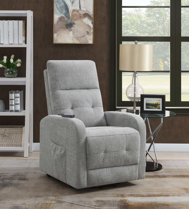 Piotr - Grey - Power Lift Recliner - Ornate Home